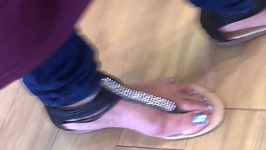candid indian toes