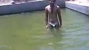 indian girl in river