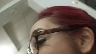 Indian Taking Selfie Vid While Sucking Big Dick