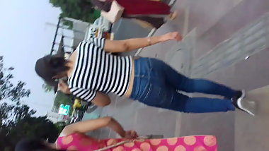 Indian Desi Girls Tight Blue Jeans