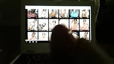 Slapping it a sexy Indian babe