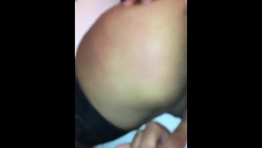 Indian pussy played with with hands tied behind back