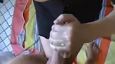 indian gf handjob big boobs