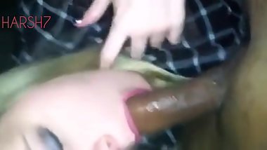 British girl sucks Indian cock at club