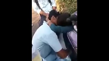 Boyfriend Kissing his GF in Forest