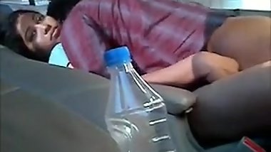 Hot NorthIndian Aunty fucking her BF in a CAR while going TOUR