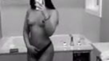 Canadian indian showing her body