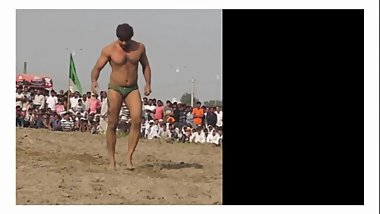 Indian wrestler's hot bulge