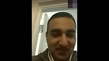 Indian Australian man jerk off in office