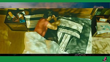 Andrea Jeremiah hot kiss and blowjob