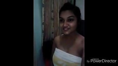sexy girl recording hot asset for boyfriend