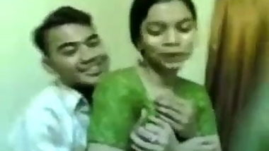 Homemade clip with Indian GF's boobs