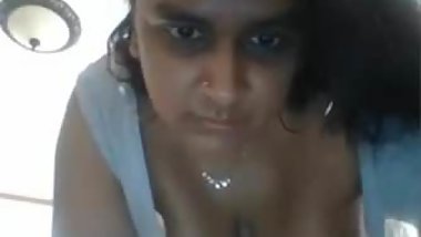 Indian aunty on webcam