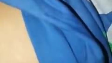 Indian girl recording for her boy friend