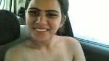 cute teen in car