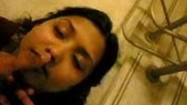 CFNM Indian Teen sucks neighbour's small cock in apartment