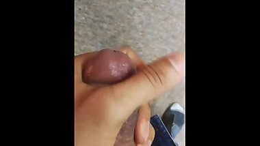 Cumshot from fully loaded balls