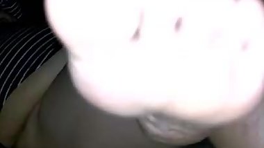 Thick bbw wife dangles legs and feet
