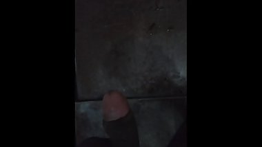 Big Dick cumshot in washroom