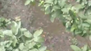Bhabhi Bath in Backyard