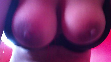 Indian slutwife bouncing big tits, real bitch