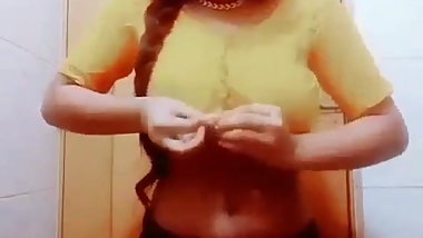 Indian sexy girl stripped shari