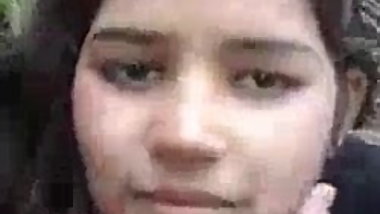 Indian village girl showing her body