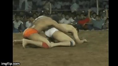 Indian wrestler's hot ass
