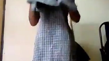 Indian cute girl stripping