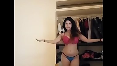 Cute Big Busty Boobs Girlfriend Stripping