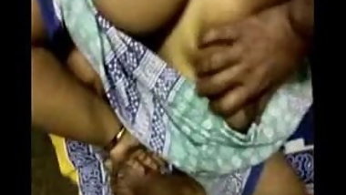 Busty Indian Aunty mastutbation by her Partner
