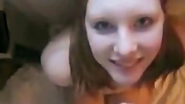 Teen with Red Hair Facialized