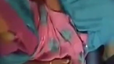 Satin girl fingering herself