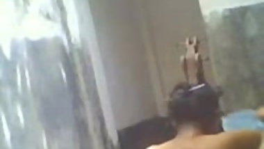 sister taking bath