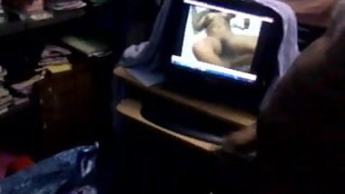 Masturbation while wife lies