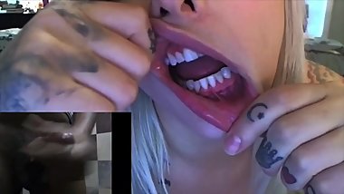 imwf - indian masterbates to white emo girlfriend playing with her lips