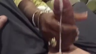 Indian Bhabhi jerk nicely devar cock