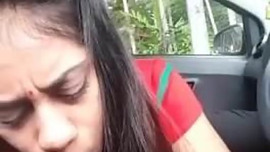 Indian Girl expert blow job bj in car .mp4