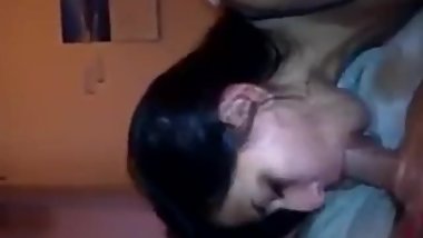 My girl friend suck my hard dick, and drink cum
