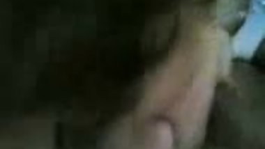 pretty girl eat a big brown cock
