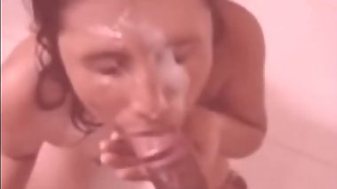 Pale indian wife bj and facial remastered by fchang69 for best cum view