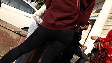 Indian Beauty IN Tight Jeans