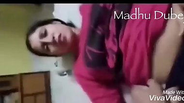 Madhu Dubey's son Pranjal recording her nudes,pressing boobs and fucking