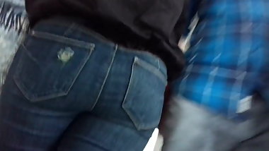 Indian Girl  Tight Jeans Ass Butt