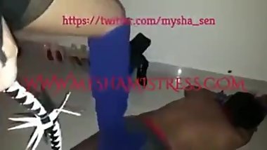Indian mistress's foot Dom.
