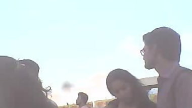 Desi telugu girls waiting for bus