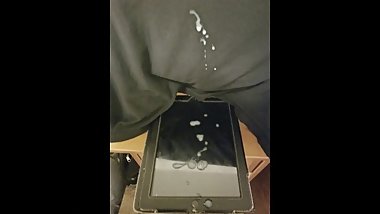 Desi NRI with thick uncut cock masturbates and cums hard (My first video)