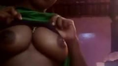 Indian Girl Rubbing Her Boobs while changing