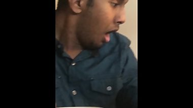 White SSupremacist eats Indian