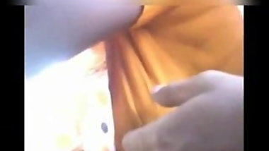South Indian Tamil Aunty's Boobs groped with blouse in bus